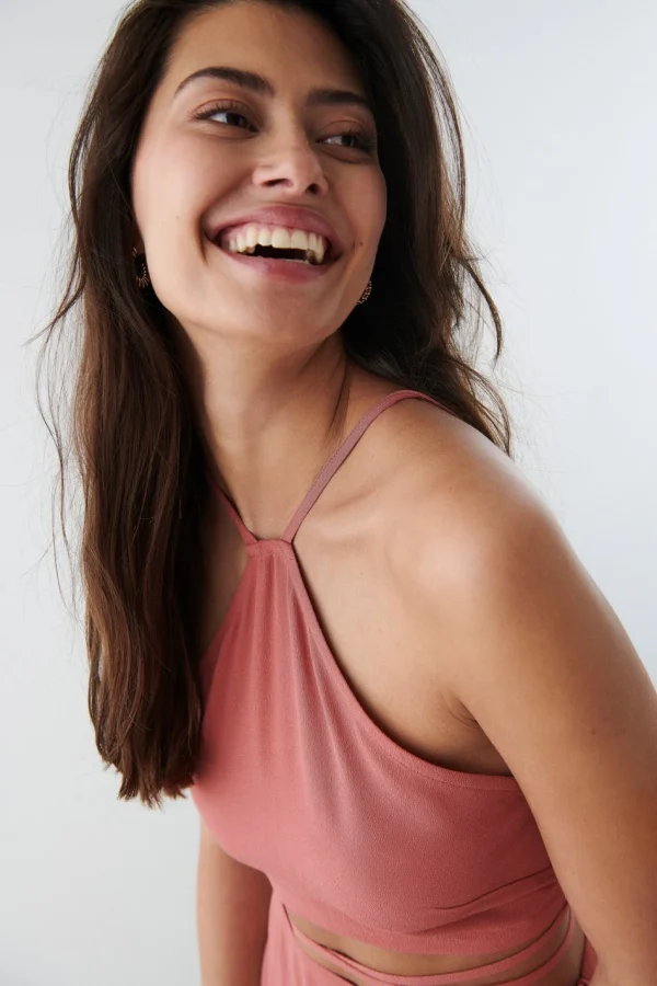 Gina Tricot Sara Top Dusty Ceder Pas Cher soldes France 3