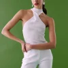remise en ligne Gina Tricot Twist Knitted Top Offwhite 8
