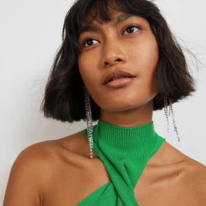 REMISE Gina Tricot Twist Knitted Top Kelly Green 6