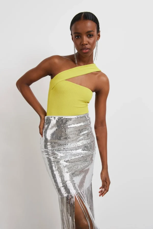 Gina Tricot Tella Top Celery prix pas cher 1
