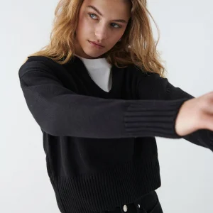 Gina Tricot Hilma Knitted Sweater Black Paiement sécurisé 6