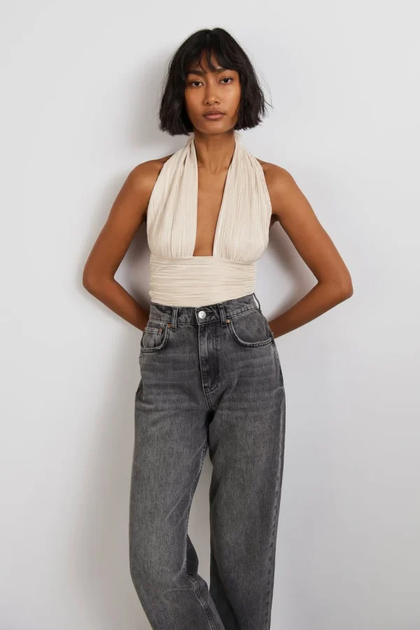 shopping pas cher Gina Tricot Vivvi Pleated Top Egret 3