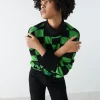online boutique Gina Tricot Leila Sweater Mintgr/blackche 8