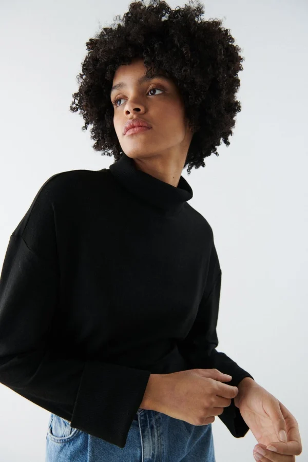 luxe soldes Gina Tricot Leila Sweater Black 3