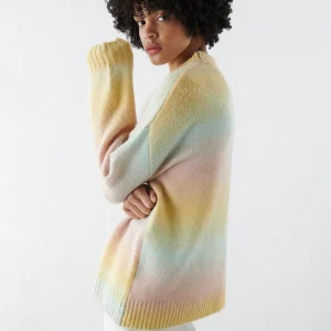 Gina Tricot Marianne Knitted Sweater Multi Pastel officiel 6