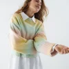 Gina Tricot Marion Knitted Sweater Multi Pastel Pas Cher Magasin Soldes 8