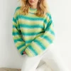 magasin en ligne france Gina Tricot Marion Knitted Sweater Green/blue 8