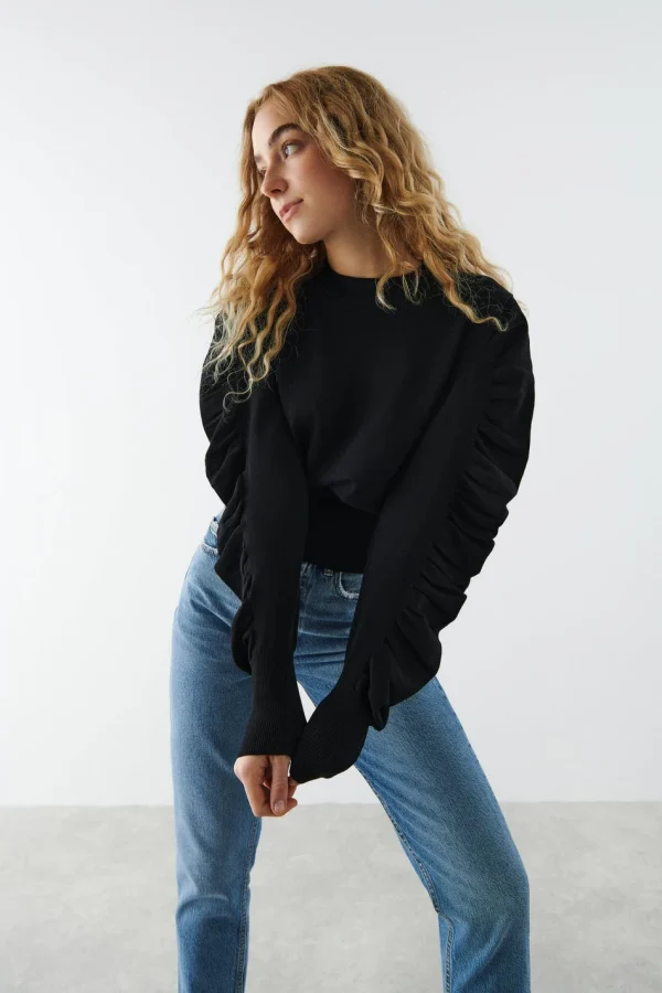 boutique Gina Tricot Kay Knitted Sweater Black 3