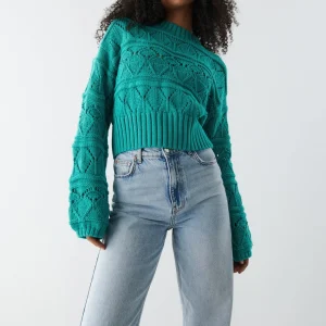 Officielle Gina Tricot Ester Knitted Sweater Baltic 6