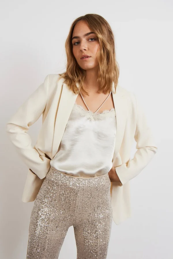 Nouvelle Collection Gina Tricot Meja Lace Singlet Rainy Day 1