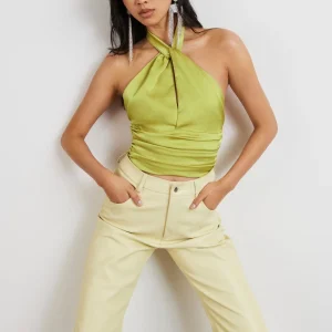 Gina Tricot Glida Top Lime Green officiel 6