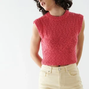 Gina Tricot Adena Knitted Vest Pink Protections acheteurs 6