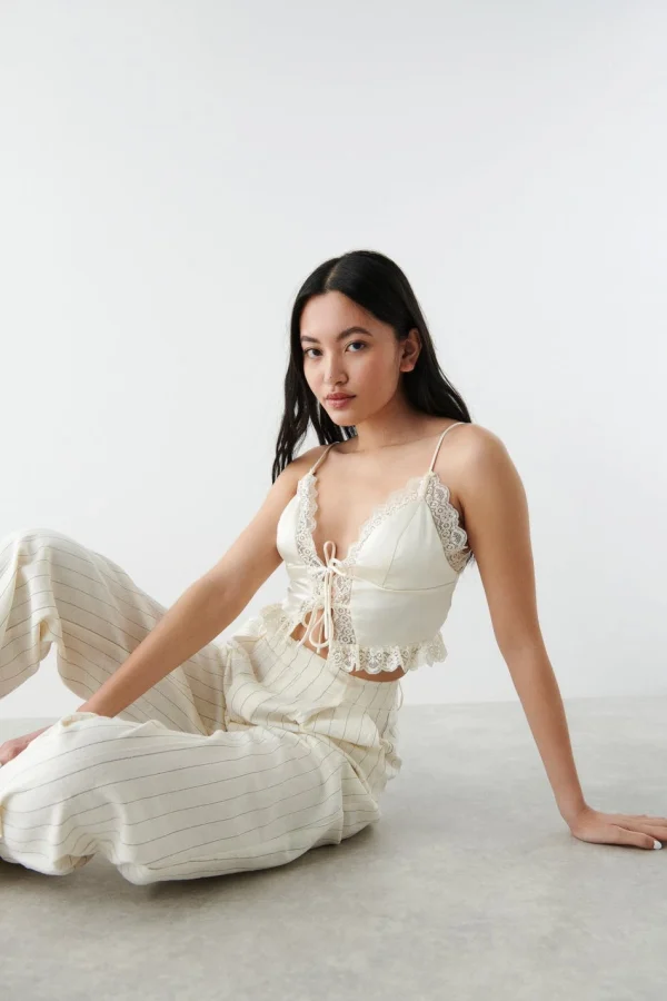 Gina Tricot Kendra Top Egret qualité supérieure 1