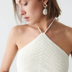 en promotion Gina Tricot Ylvie Crochet Top Offwhite 6