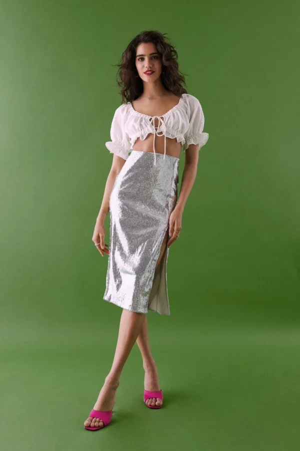 ﻿soldes Gina Tricot Minna Top Offwhite 3