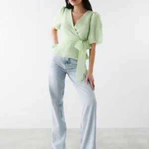 vente en ligne Gina Tricot Myra Wrap Top Gleam 6
