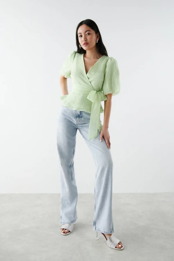 vente en ligne Gina Tricot Myra Wrap Top Gleam 3