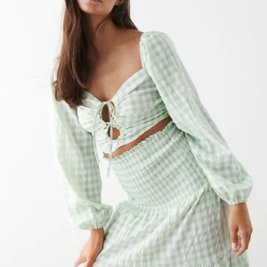 vente luxe pas cher Gina Tricot Kajsa Top Gleam/offwhite 6