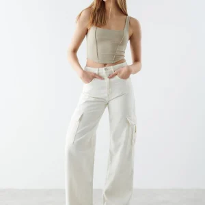 Gina Tricot Melody Tanktop Plaza Taupe dernière tendance 6