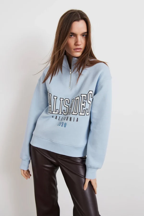 REMISE allant jusqu. Gina Tricot Mindy Zip Sweater Zen Blue 3