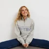 Gina Tricot Mindy Zip Sweater Greymel/print en solde 10