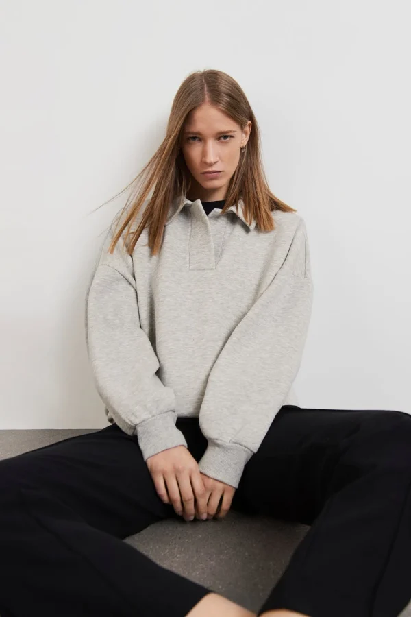 Authentic Original licence Gina Tricot Elaine Sweater Grey Melange 3