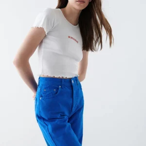 marque pas cher Gina Tricot Sandy Top White/sunprint 6