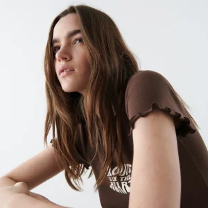 belle Gina Tricot Sandy Top Brown/grove 6