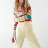 Gina Tricot Ray Knitted Cardigan Multi REMISE 10