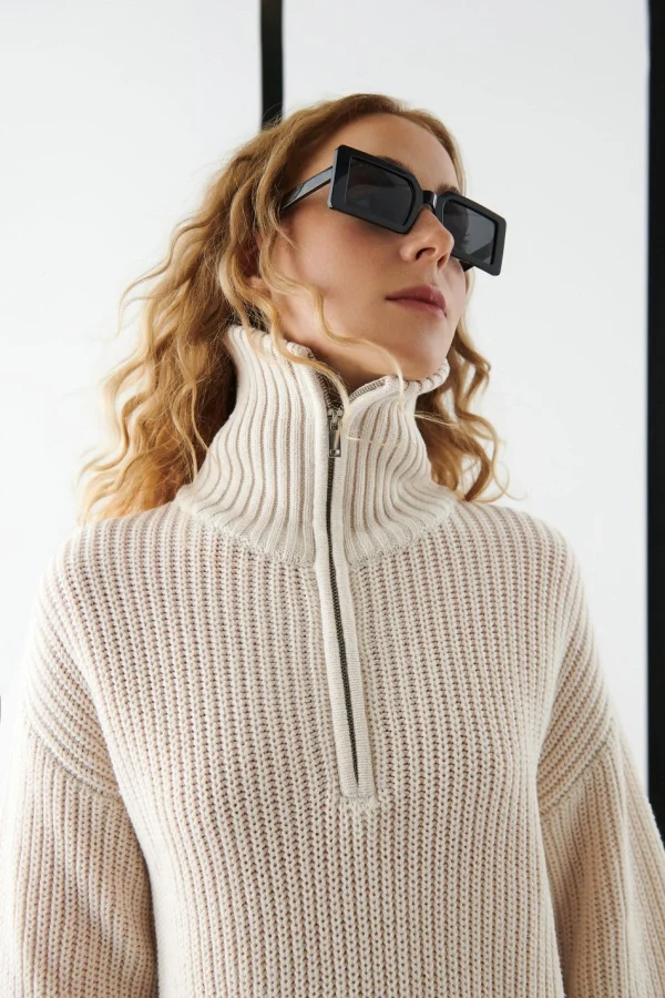 Gina Tricot Nadja Knitted Sweater Kitt en vente 3