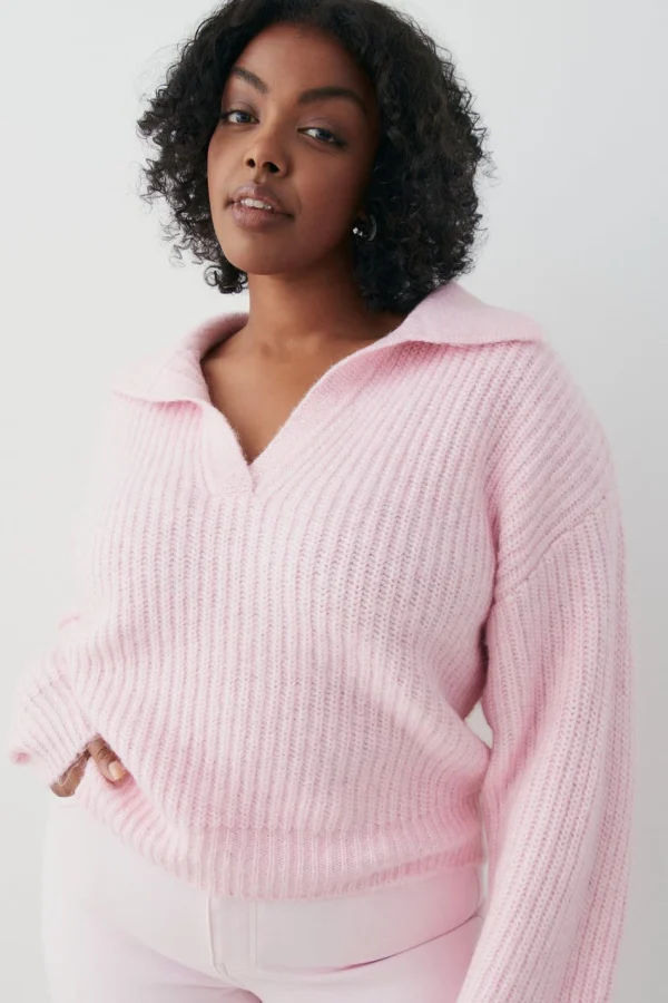 en ligne Gina Tricot Lottie Knitted Sweater Sweet Lilac 3
