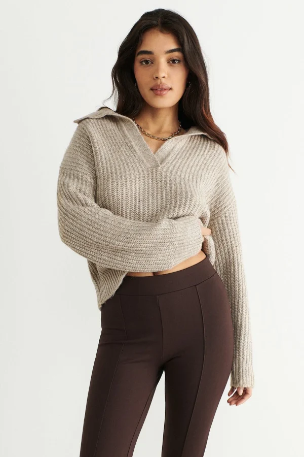 Gina Tricot Lottie Knitted Sweater Pure Cashmere authentiques 1