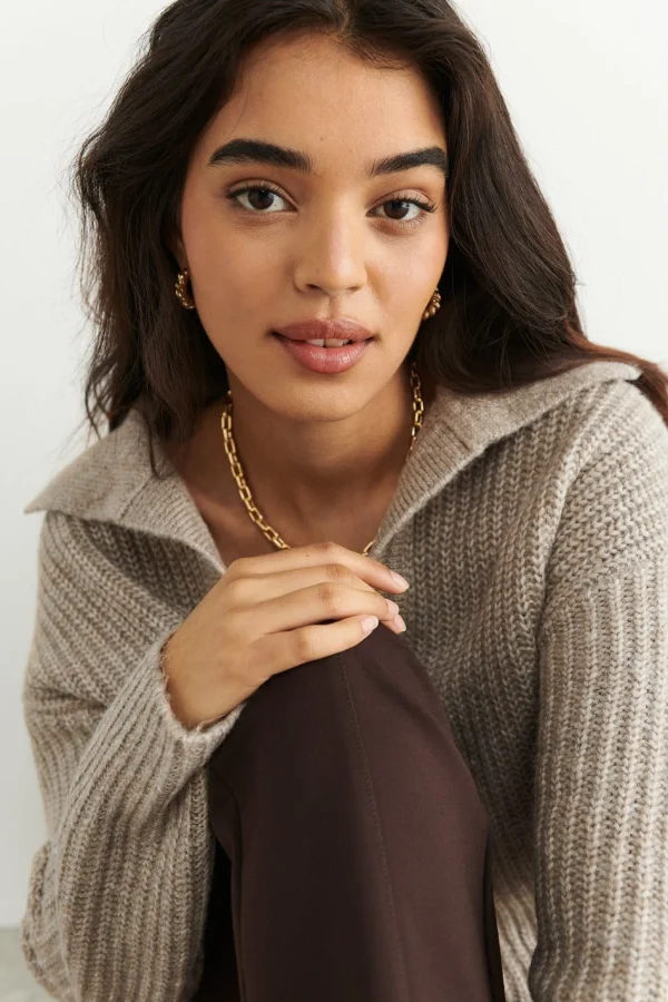 Gina Tricot Lottie Knitted Sweater Pure Cashmere authentiques 3