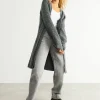 marque pas cher Gina Tricot Christina Knitted Cardigan Dk Grey Melange 8