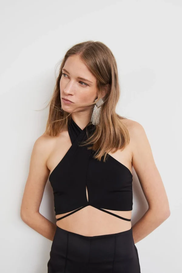 Authenticité garantie Gina Tricot Anny Top Black 1
