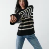commentaire favorable Gina Tricot Disa Knitted Sweater Black/wcap Str 10