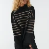 Boutique Gina Tricot Lova Knitted Sweater Beige Stripe 10