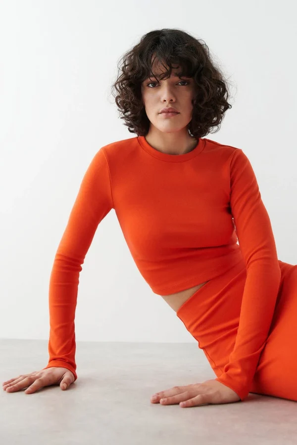offre spéciale Gina Tricot Matilda Top Mandarin Red 1
