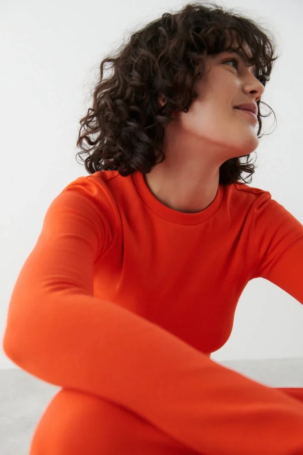 offre spéciale Gina Tricot Matilda Top Mandarin Red 3