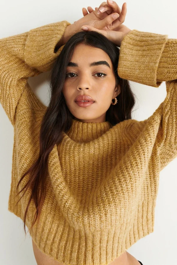 magasin Gina Tricot Clara Knitted Sweater Mango Mojito 1