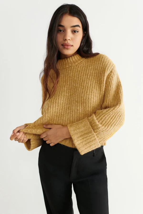 magasin Gina Tricot Clara Knitted Sweater Mango Mojito 3