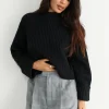Nouveau Gina Tricot Clara Knitted Sweater Black 8