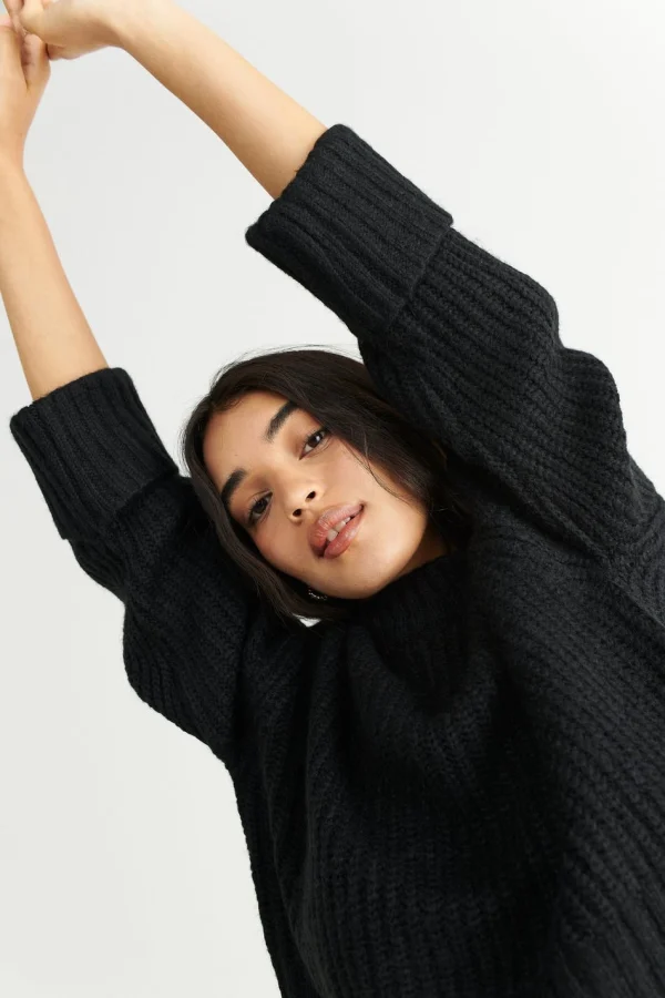 Nouveau Gina Tricot Clara Knitted Sweater Black 3