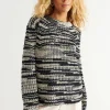 Gina Tricot Bea Knitted Sweater Black/offwhite Réductions 10