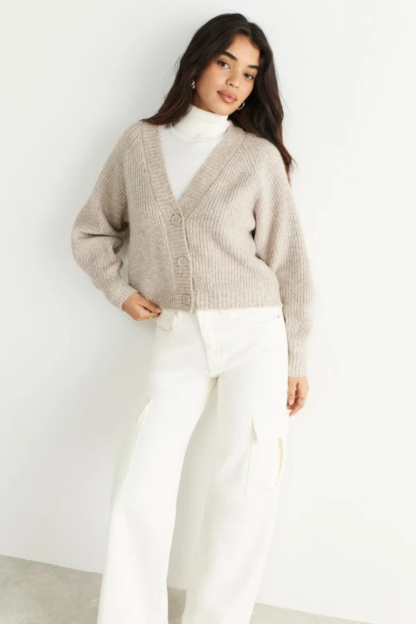 Gina Tricot Valarie Knitted Cardigan Pure Cashmere magasin solde 3