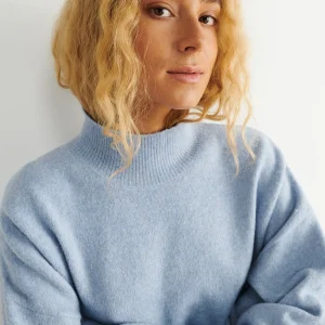 Gina Tricot Livia Knitted Sweater Zen Blue boutiqued en ligne 6