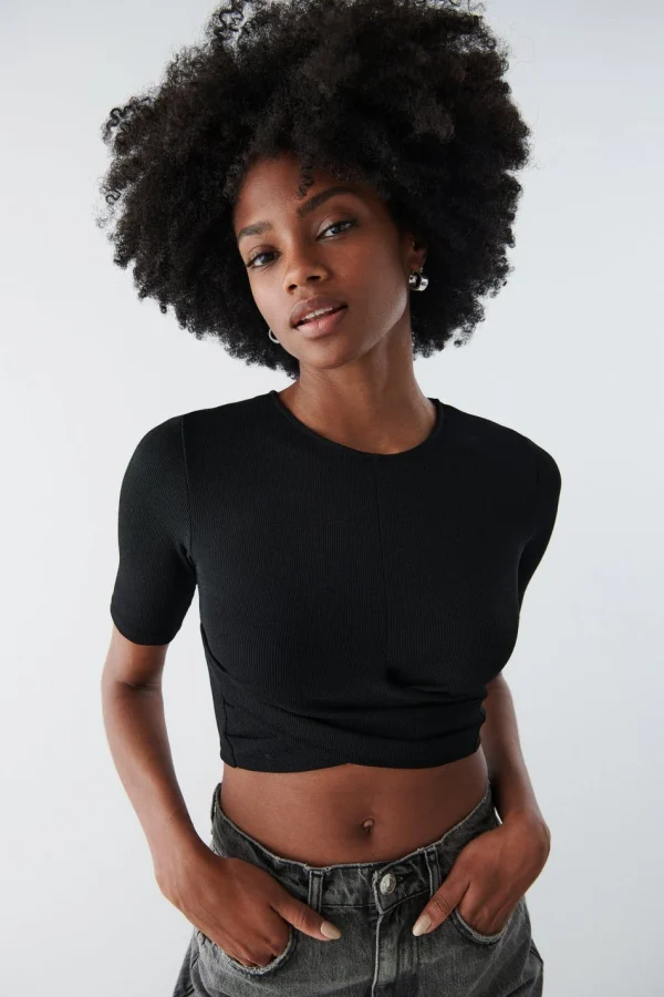 Gina Tricot Pixi Top Black Officielle 1