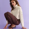 à prix promos Gina Tricot Mika Knitted Sweater Ecru 10