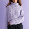 Livraison Standard/Rapide Gina Tricot Mika Knitted Sweater Lavender Blue 10