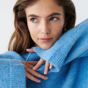 Gina Tricot Tindra Knitted Sweater Blue à prix d'occasion 6